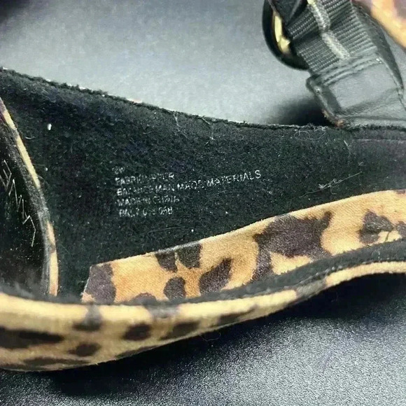 Lane Bryant leopard print ankle strap sandals womens 8 - Picture 5 of 8